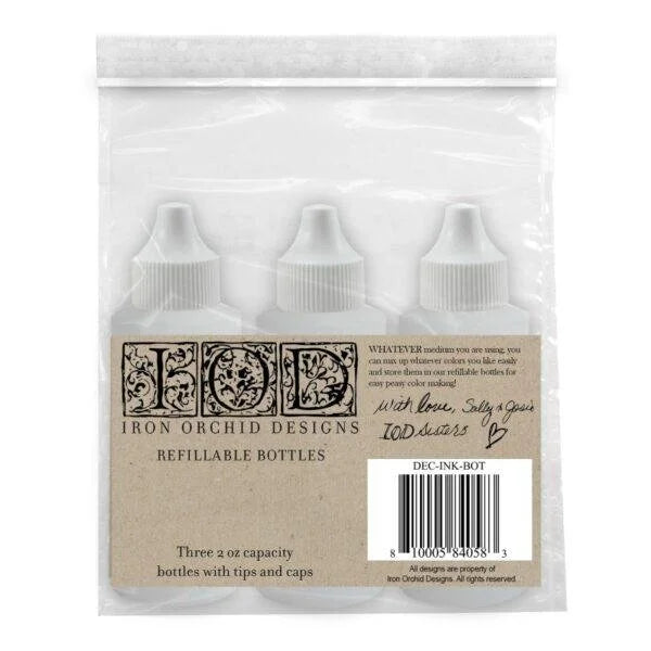 Iron Orchid Designs Empty Decor Ink Bottles (Set of 3)