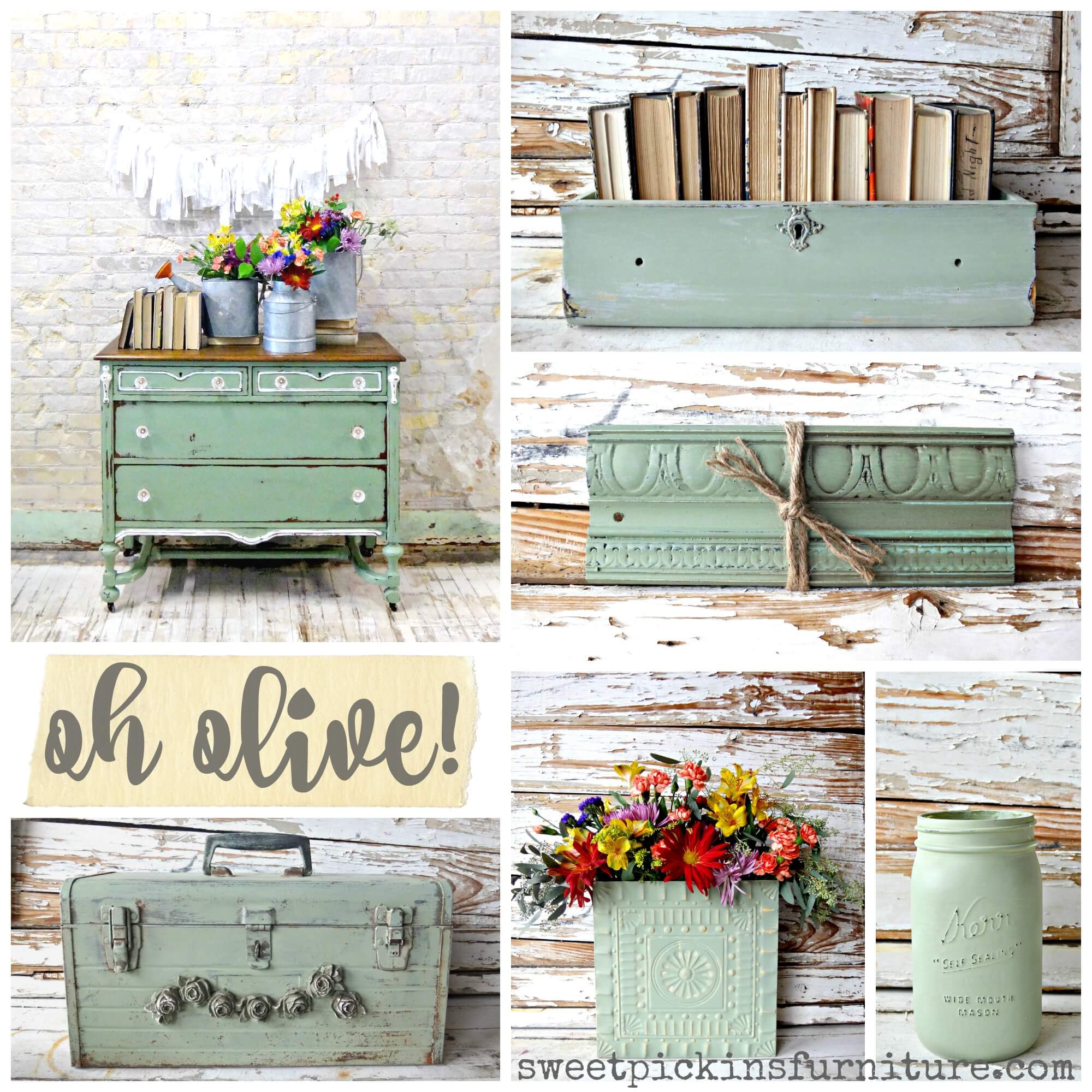 Sweet Pickins Milk Paint - Oh Olive!