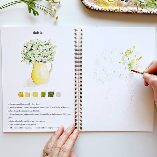 Emily Lex - Flowers Watercolour Workbook