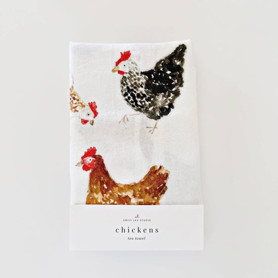 Emily Lex - Chickens Tea Towel
