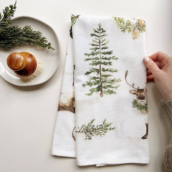 Emily Lex - Evergreen Christmas Tea Towel