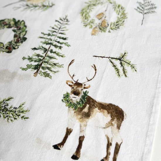 Emily Lex - Evergreen Christmas Tea Towel