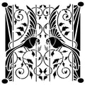 Posh Chalk Stencil from The House of Mendes - Deco Birds
