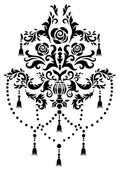 Posh Chalk Stencil - Chandelier