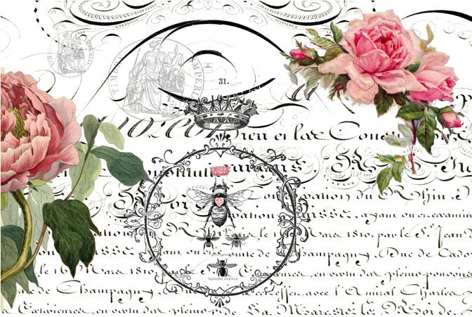 Roycycled Decoupage Paper - Queen Bee