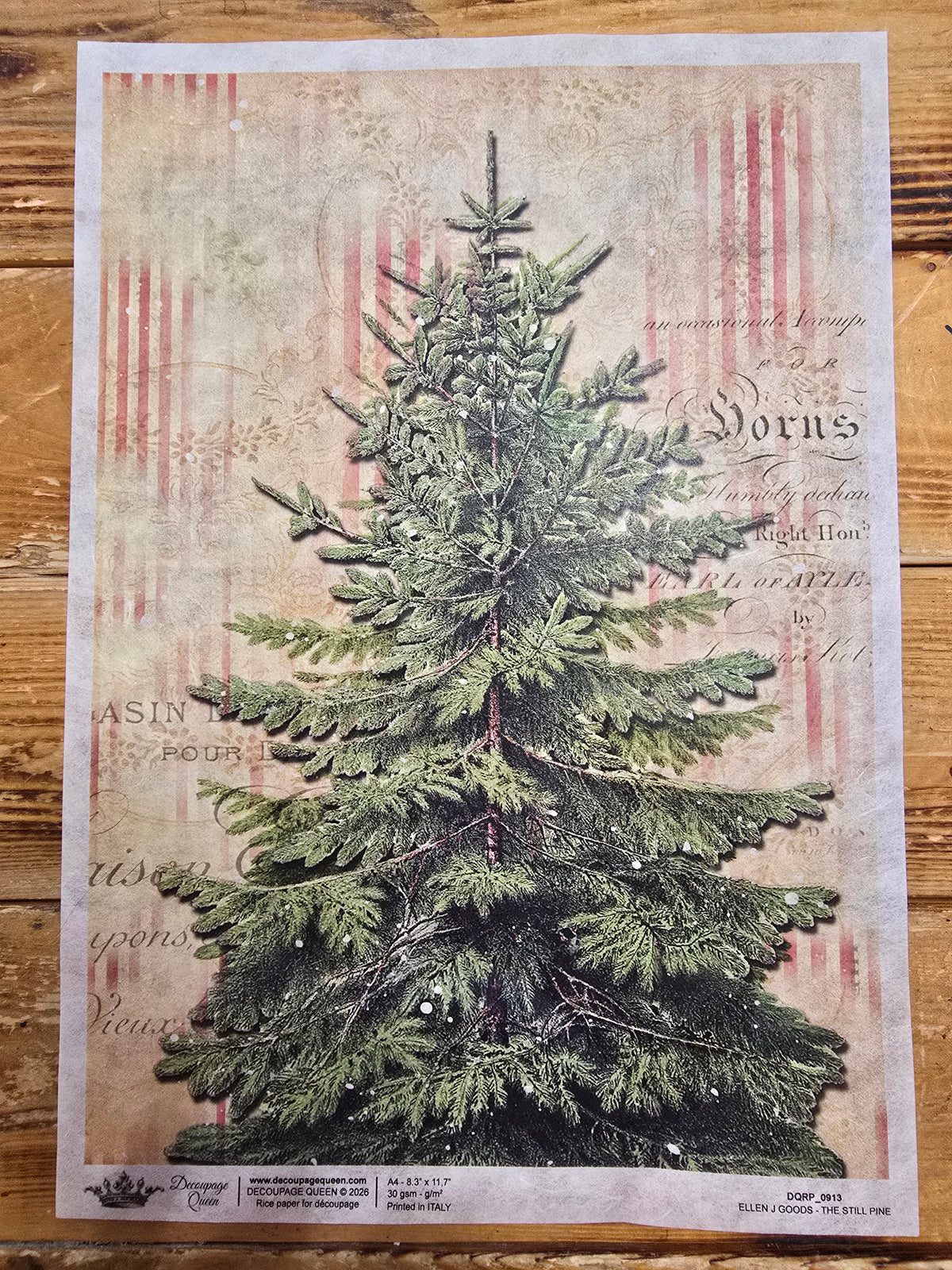 Decoupage Queen Rice Paper A4 - Ellen J Goods - The Still Pine