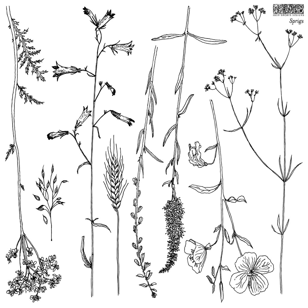 IOD Stamp - Sprigs