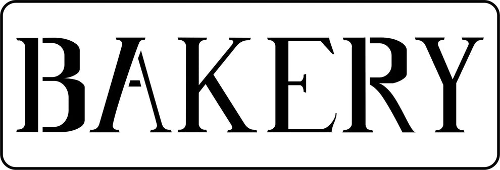 JRV Stencil - Bakery Word